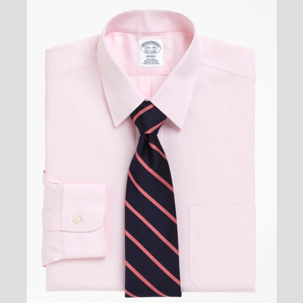 Regent Fitted Dress Shirt, Non-Iron Point …